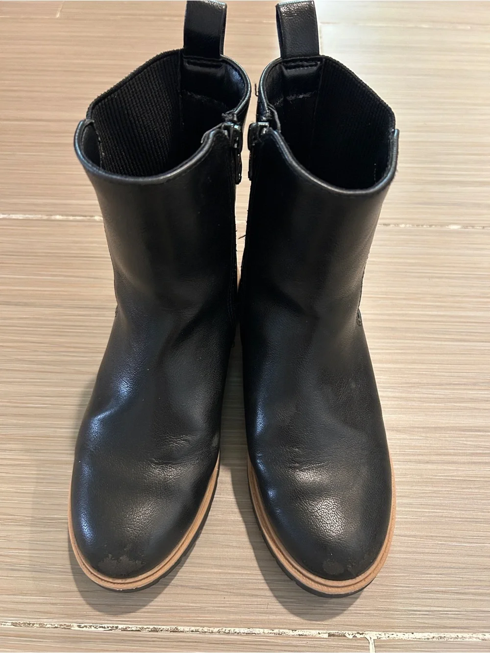 Kid’s Laurel Black Leather Boots - Classic Chelsea Style